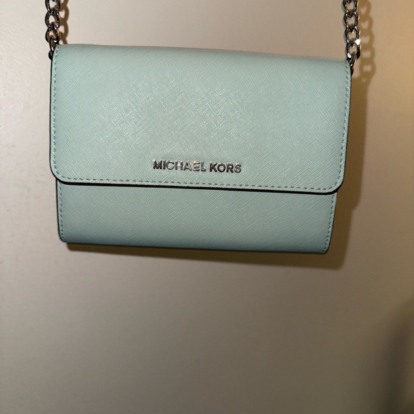 Michael Kors Handbags - Michael Kors Pastel Blue Crossbody Bag